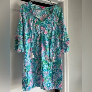 Lilly Pulitzer Blue and Pink Floral dress